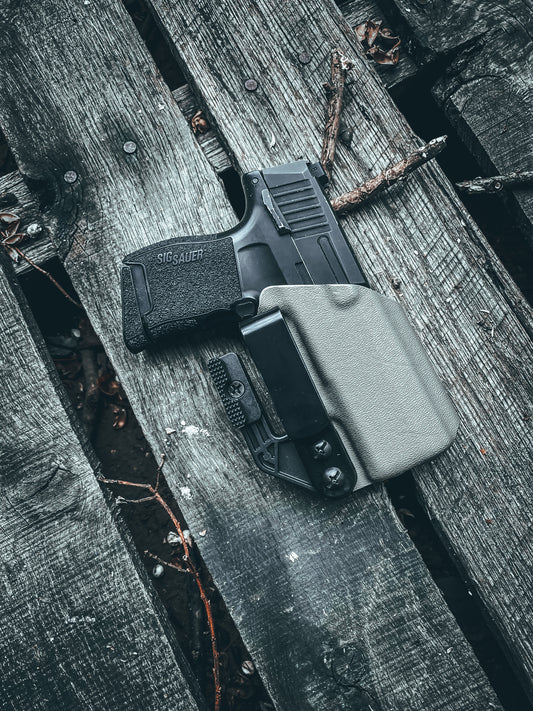 The Shepherd, a multi use holster that has adjustable retention and fits snug to your body!
